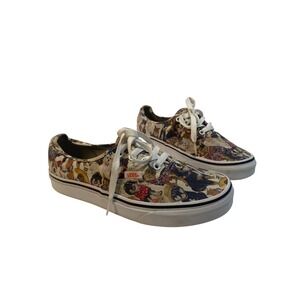 Vans Authentic ASPCA Sneakers Womens 7.5 Mens 6 Cat Dog Print Low Top Shoes